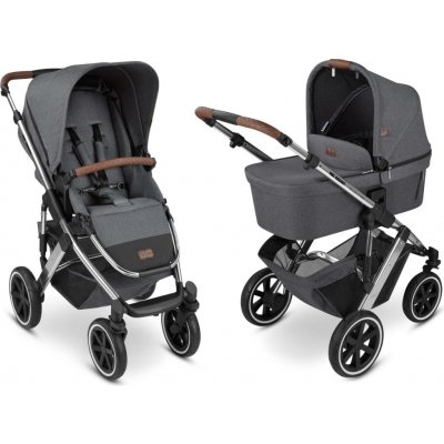 ABC DESIGN kombinovaný Salsa 4 Air asphalt 2024 + adaptér pro autosedačku – Zboží Dáma