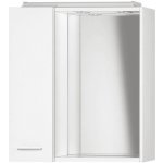 AQUALINE ZOJA/KERAMIA FRESH galerka s LED osvětlením, 60x60x14cm, bílá, levá – Zbozi.Blesk.cz