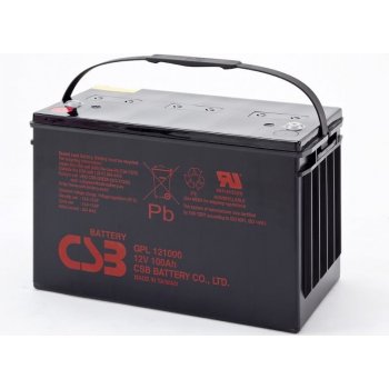 CSB 12V 100Ah olověný akumulátor M6 / M8 (10 let) (GPL121000)