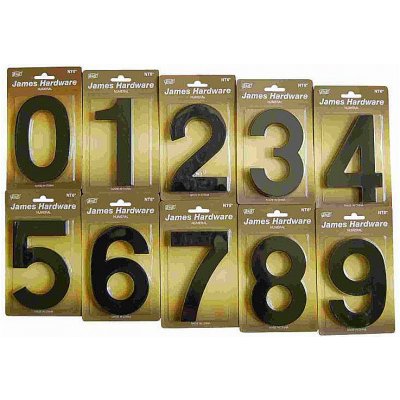 Čísla domovní, fasádní, ČERNÁ MATNÁ, 152mm číslice: číslice 8 – Zbozi.Blesk.cz