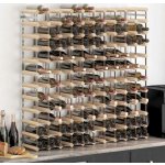 vidaXL Stojan na víno na 120 lahví masivní borové dřevo – Zboží Dáma