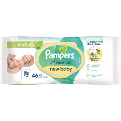 Pampers Harmonie New Baby Dětské vlhčené ubrousky 46 ks – Zboží Mobilmania