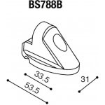 Montážní adaptér BS788B pro zpětná zrcátka RIZOMA do kapotáže - pro motocykly DUCATI 848/1098/1198, černý | Zboží Auto