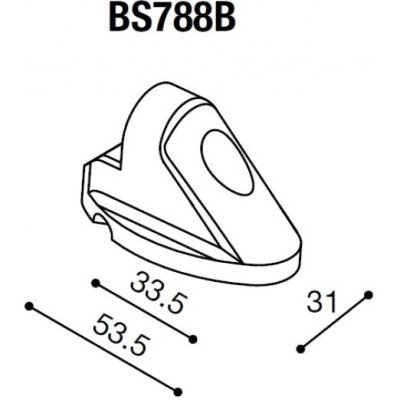 Montážní adaptér BS788B pro zpětná zrcátka RIZOMA do kapotáže - pro motocykly DUCATI 848/1098/1198, černý | Zboží Auto