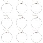 Řetízek z nerezové oceli - platinový - 16,5 cm x 2,5 mm - 1 ks – Zboží Dáma