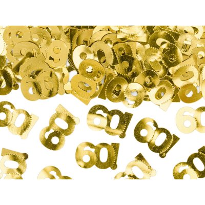Konfety na stůl 60 zlaté – Zboží Mobilmania