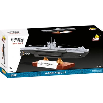 Cobi 4858 II WW Německá ponorka U-Boot VIIB U-47, 1:300, 165 k – Zboží Dáma