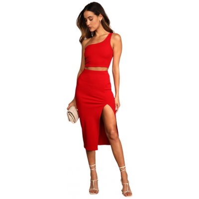 Lulus dámské letní šaty Phenomenal tmavě červené – Zboží Mobilmania
