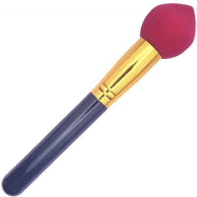 DIVINE cosmetics houbička na make-up s rukojetí 18 cm ružová tmavá – Zboží Mobilmania