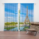 Závěsy Eiffel Tower 5: 2 ks - 140x250 cm - Sablio – Hledejceny.cz