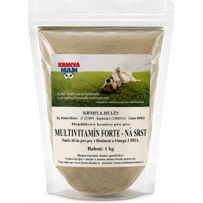 Krmiva Hulín Multivitamín Forte s Biotinem Omega-3 DHA na srst pro psy 1 kg – Hledejceny.cz
