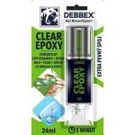 Debbex Lepidlo dvousložkové transparentní Clear Epoxy 24 ml – Hledejceny.cz