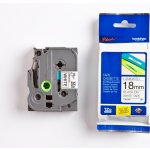 Páska Brother TZE-241, 18mm, bílá/černá, laminovaná, délka 8m – Zboží Živě