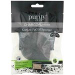 Purity Plus Charcoal odličovací houbička Konjac s aktivním uhlím – Zboží Dáma