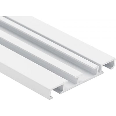 Level Záclonová kolejnice dvouřadá, 250 cm, hliník, bílá 67777 – Zbozi.Blesk.cz