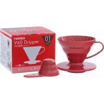 Hario Dripper V60-01 Plastic Red – Zboží Mobilmania