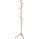 ČistéDřevo Dřevěný stojanový věšák 175 cm - přírodní – Sleviste.cz