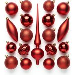 HOMESTYLING Vánoční ozdoby se špičkou sada 19 ks červená – Hledejceny.cz