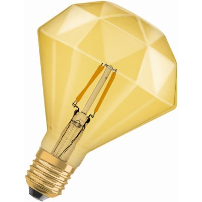 Osram LED světelný zdroj Deco Diamond, 4 W, 470 lm, teplá bílá, E27 VINTAGE 1906 LED CL DIAMOND FIL GO – Zboží Mobilmania