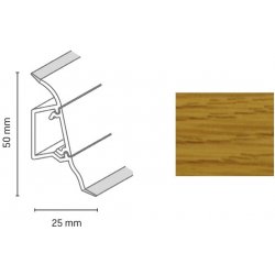 Döllken lišta soklová dub kanadský SLK 50 W130 2,5 m