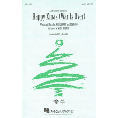 Happy Xmas War Is Over SATB + piano/chords – Hledejceny.cz
