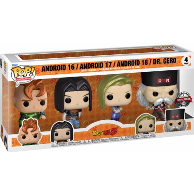 Funko Pop! Dragon Ball Z- Android 16 Android 17 Android 18 & Dr. GeroAnimation 4-pack – Hledejceny.cz