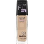 Maybelline Fit Me! Luminous + Smooth SPF18 Foundation 105 Natural Ivory tekutý make-up pro sjednocenou a rozjasněnou pleť 30 ml – Sleviste.cz