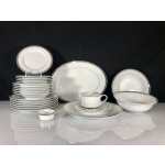 Leander 1907 Jídelní souprava Sabina s platinovým pásk 24 dílná – Zboží Mobilmania