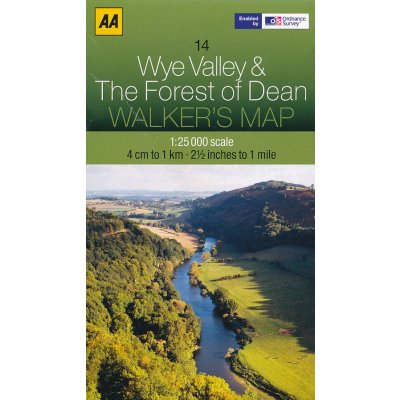 mapa Wye Valley Forest of Dean 1:25 t. – Hledejceny.cz