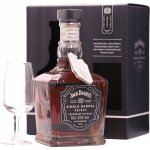 Jack Daniel's Single Barrel 45% 0,7 l (dárkové balení 1 sklenice)