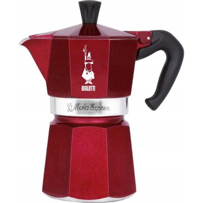 Bialetti Moka Express Kávovar 3 Červený Deco Glamour – Zboží Mobilmania