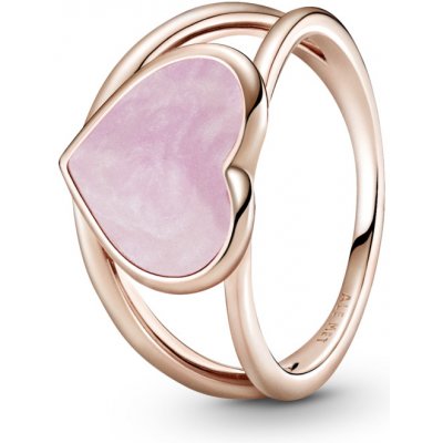 Pandora Rose prsten Růžové vířivé srdce 189263C01 od 2 399 Kč - Heureka.cz
