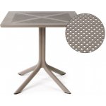 Nardi Bílý plastový zahradní stůl Clip 80 x 80 cm – Hledejceny.cz