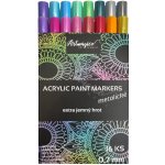 Artmagico akrylové fixy extra jemný hrot 0.7 mm metalické 16 barev – Hledejceny.cz