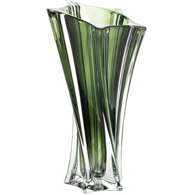 Crystal Bohemia KŘISTÁLOVÁ VÁZA BOHEMIA YOKO GREEN 330MM – Hledejceny.cz