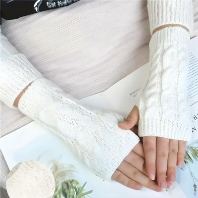 Bezprstové rukavice KP30378 bílá – Hledejceny.cz