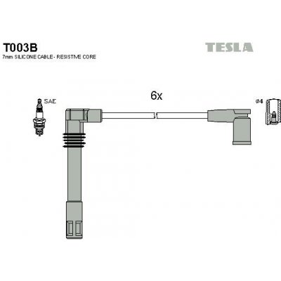 Sada kabelů pro zapalování TESLA T003B – Zboží Mobilmania
