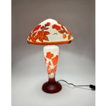 SKLENĚNÁ LAMPA VE STYLU GALLE - ČERVENÁ RŮŽE – Hledejceny.cz