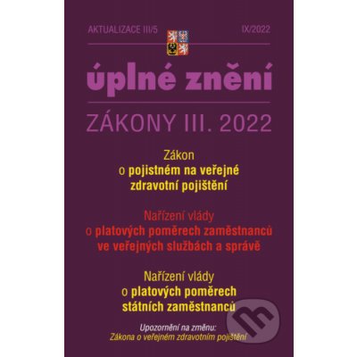 Aktualizace III/5 / 2022 - pojistné na veřejné zdravotní pojištění