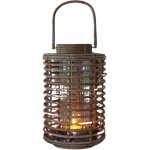 Hitra Ratanový lampion JAWIT grey ovál + sklo – Hledejceny.cz