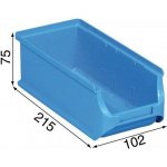 Allit Plastové boxy na drobný materiál 102x215x75 mm modré – Sleviste.cz