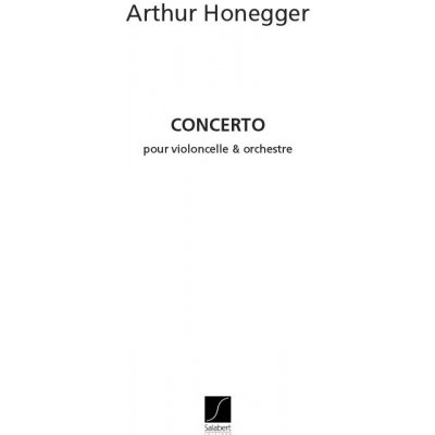 Editions Salabert Noty pro cello Concerto Violoncelle Partition