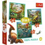 Trefl Neobyčejný svět dinosaurů 3v1 20,36,50 dílků – Zboží Dáma