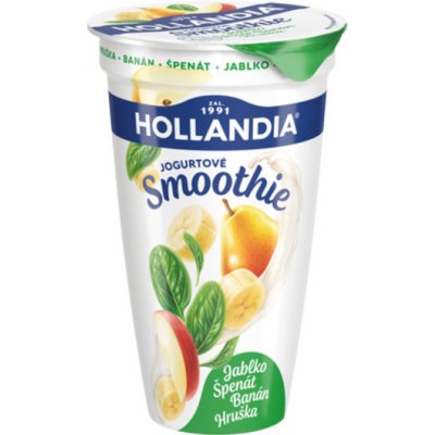 Hollandia Balance jogurtové smoothie banán hruška, jablko špenát 230 g – Zboží Dáma