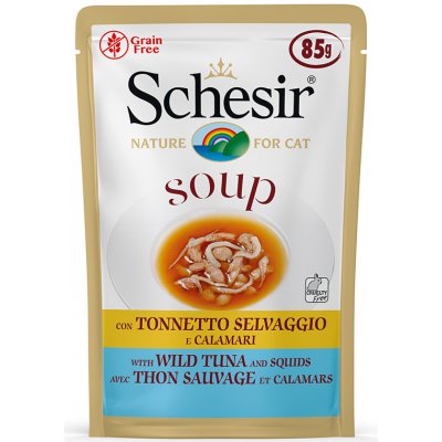 Schesir Soup divoký tuňák s chobotnicí 6 x 85 g