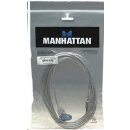 Manhattan 340496 USB 2.0, A-A M/F 3m, stříbrný