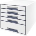 Leitz Wow s 5 zásuvkami šedý – Hledejceny.cz