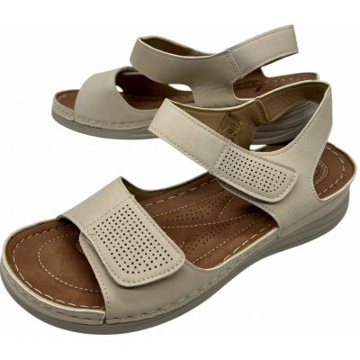 CtogoGogo béžové sandály Béžová – Zbozi.Blesk.cz