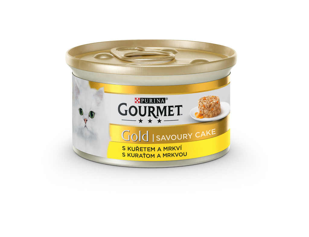 Gourmet Gold Savoury Cake s kuřetem & mrkví 85 g