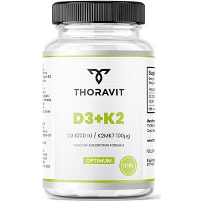 Thoravit Vitamín D3 + K2 100 tablet – Hledejceny.cz